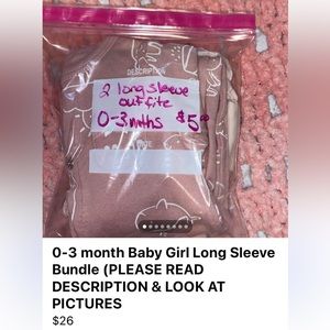 0-3 month Baby Girl Bundle (PLEASE READ DESCRIPTION & LOOK AT PICTURES)
